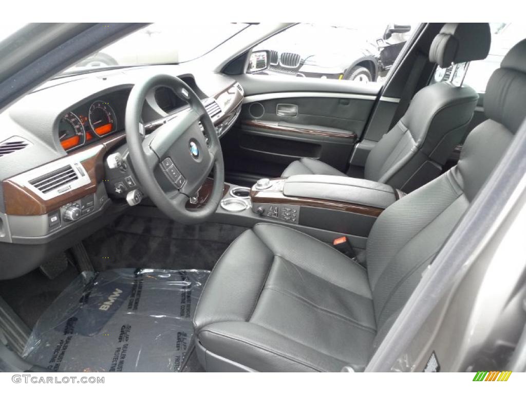 2007 7 Series 750Li Sedan - Sterling Grey Metallic / Black photo #7