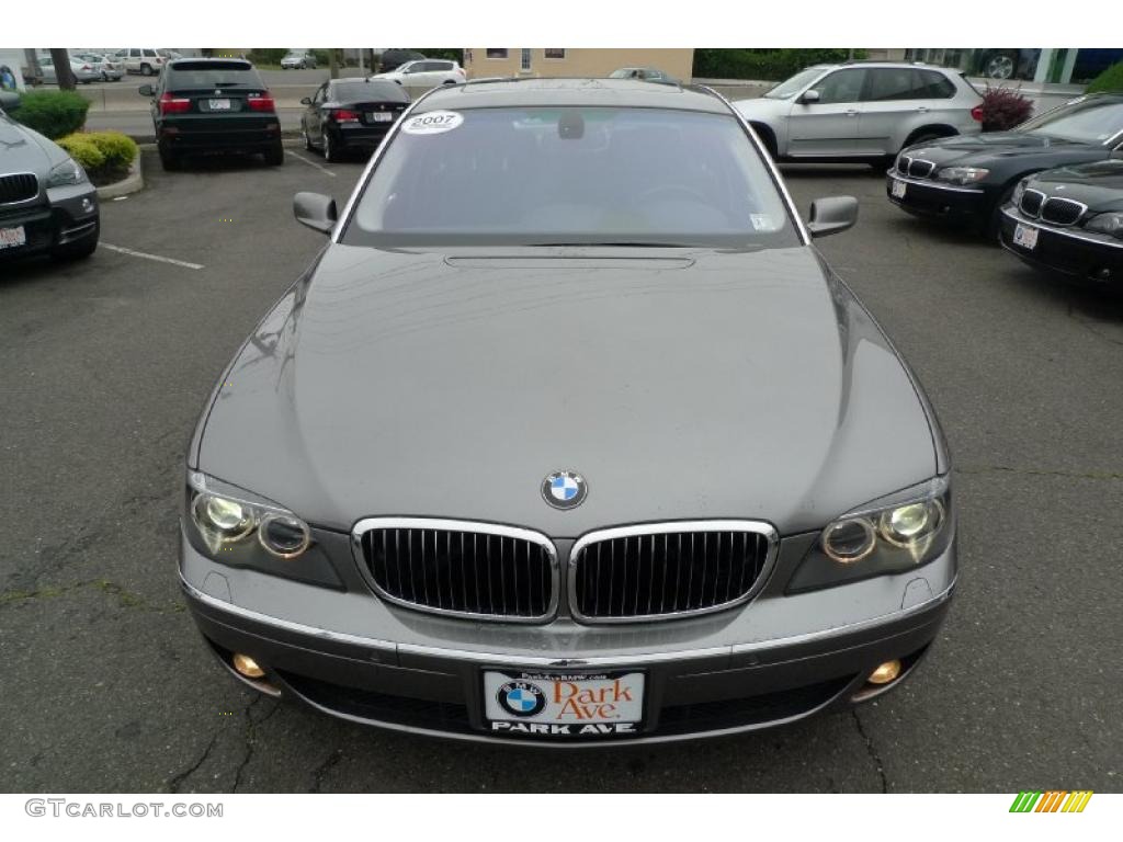 2007 7 Series 750Li Sedan - Sterling Grey Metallic / Black photo #12