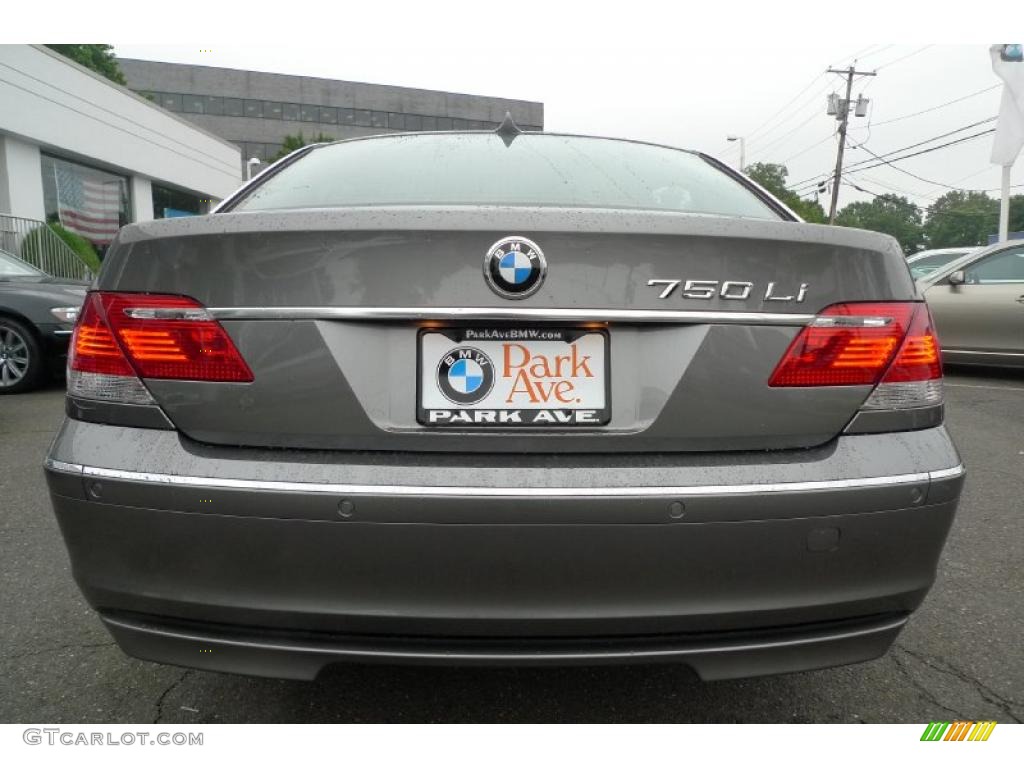 2007 7 Series 750Li Sedan - Sterling Grey Metallic / Black photo #13