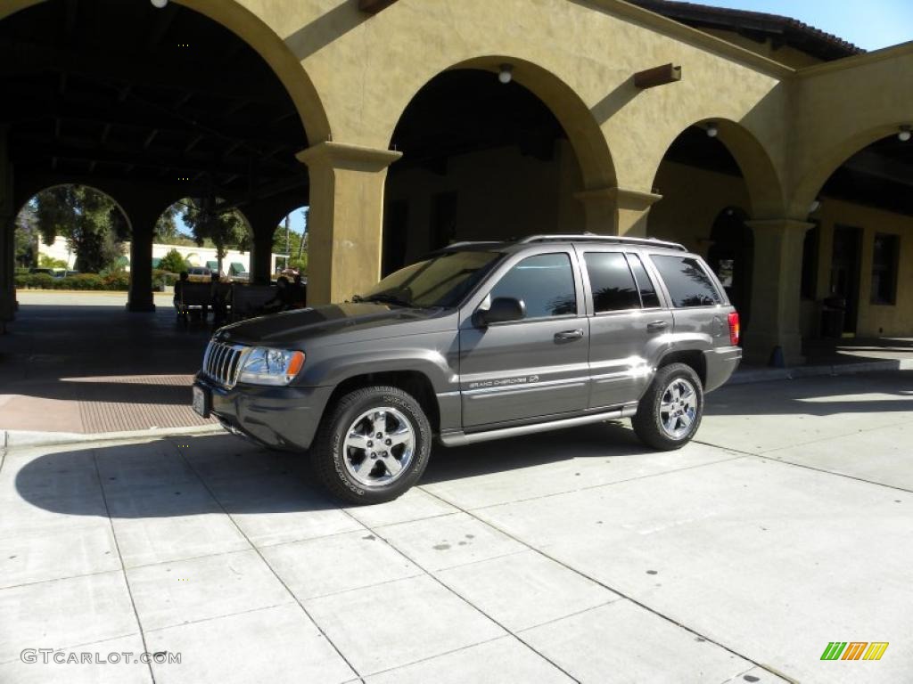 2004 Grand Cherokee Overland 4x4 - Graphite Metallic / Dark Slate Gray photo #2
