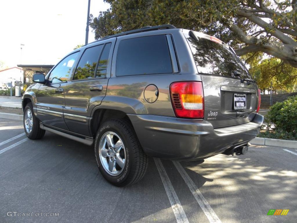 2004 Grand Cherokee Overland 4x4 - Graphite Metallic / Dark Slate Gray photo #10