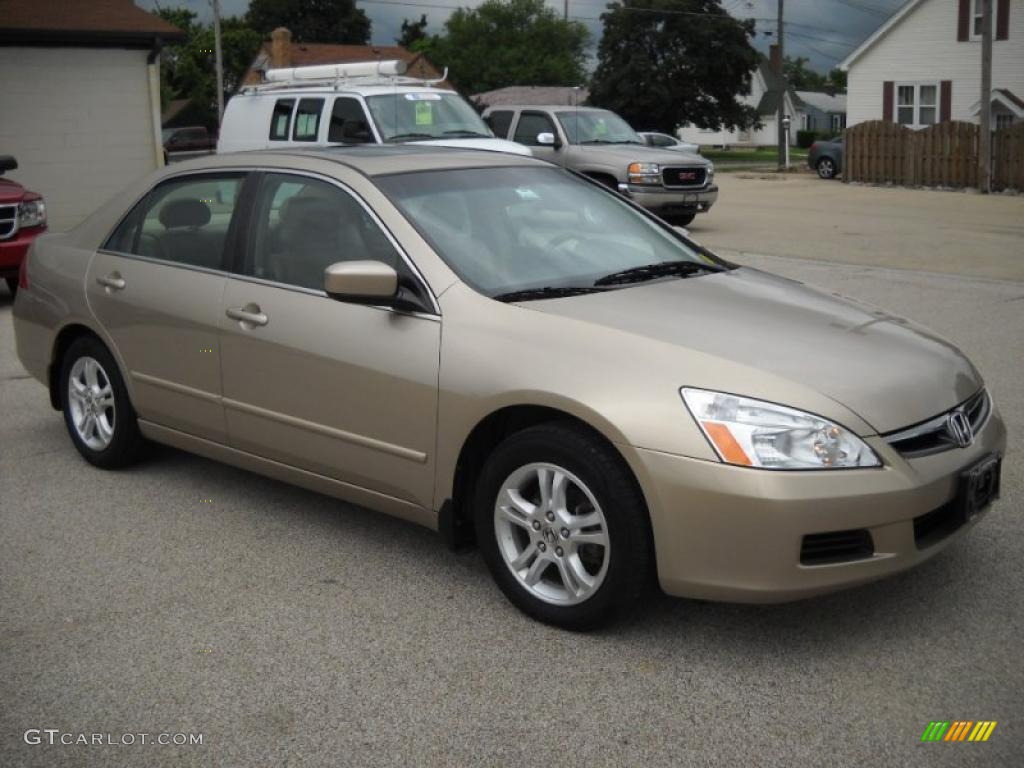 2006 Accord EX Sedan - Desert Mist Metallic / Ivory photo #6
