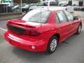 2002 Bright Red Pontiac Sunfire SE Sedan  photo #3