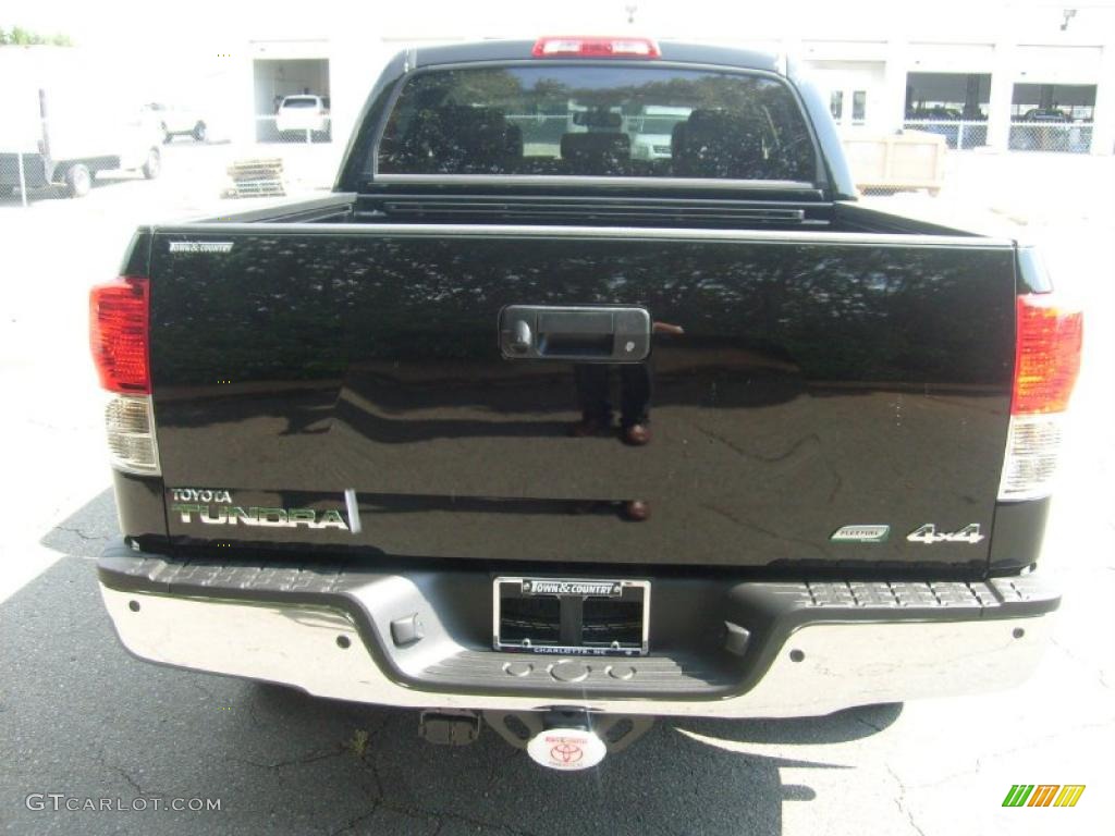 2010 Tundra Platinum CrewMax 4x4 - Black / Red Rock photo #5