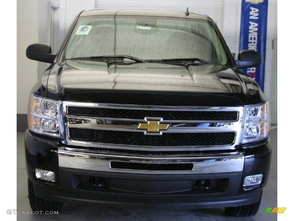 2010 Silverado 1500 LT Extended Cab 4x4 - Black / Ebony photo #2