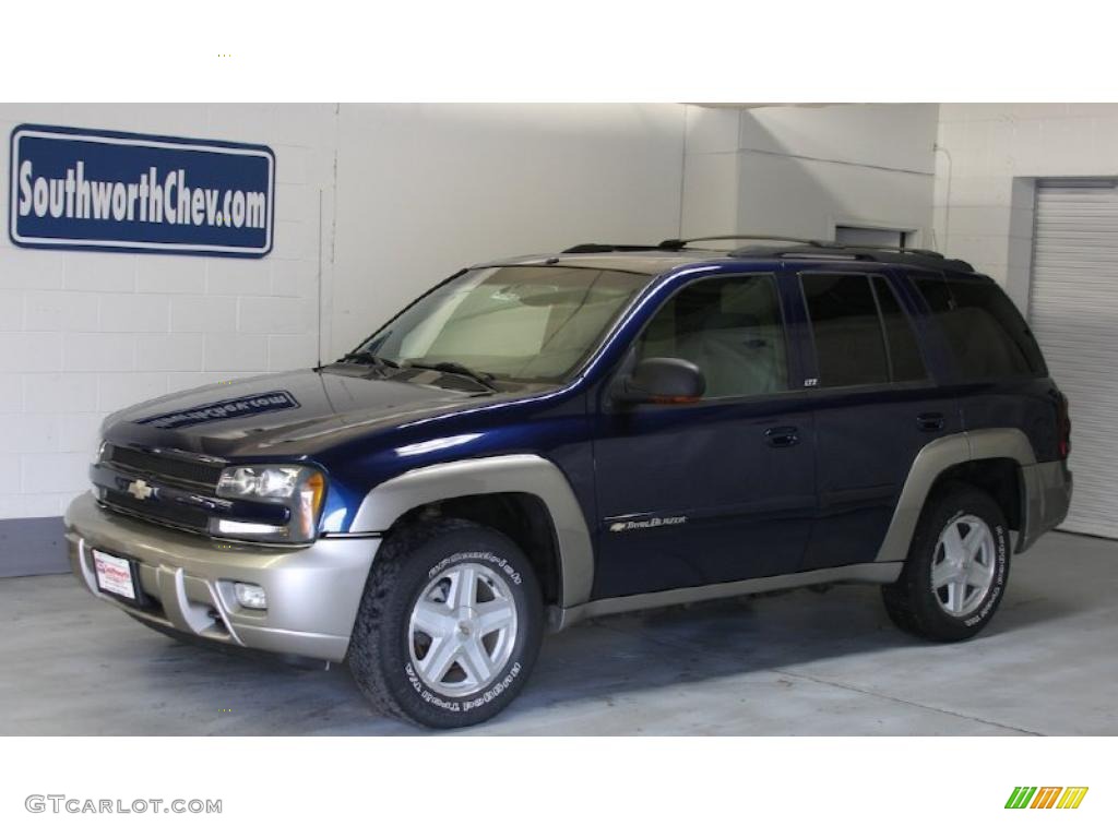 2003 TrailBlazer LTZ 4x4 - Indigo Blue Metallic / Medium Pewter/Dark Pewter photo #1