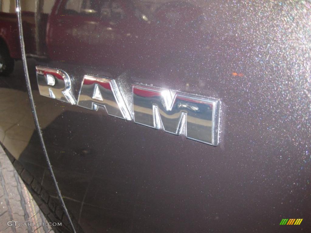 2010 Ram 1500 SLT Quad Cab - Brilliant Black Crystal Pearl / Dark Slate/Medium Graystone photo #12