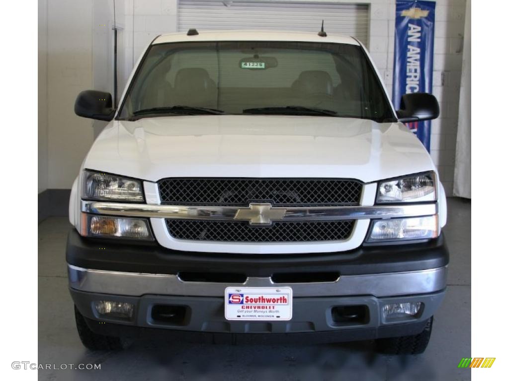 2005 Silverado 1500 Z71 Extended Cab 4x4 - Summit White / Dark Charcoal photo #2