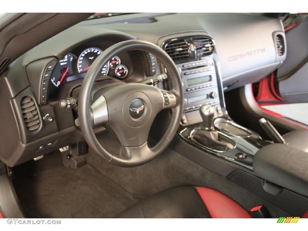 2008 Corvette Z06 - Victory Red / Ebony/Red photo #8