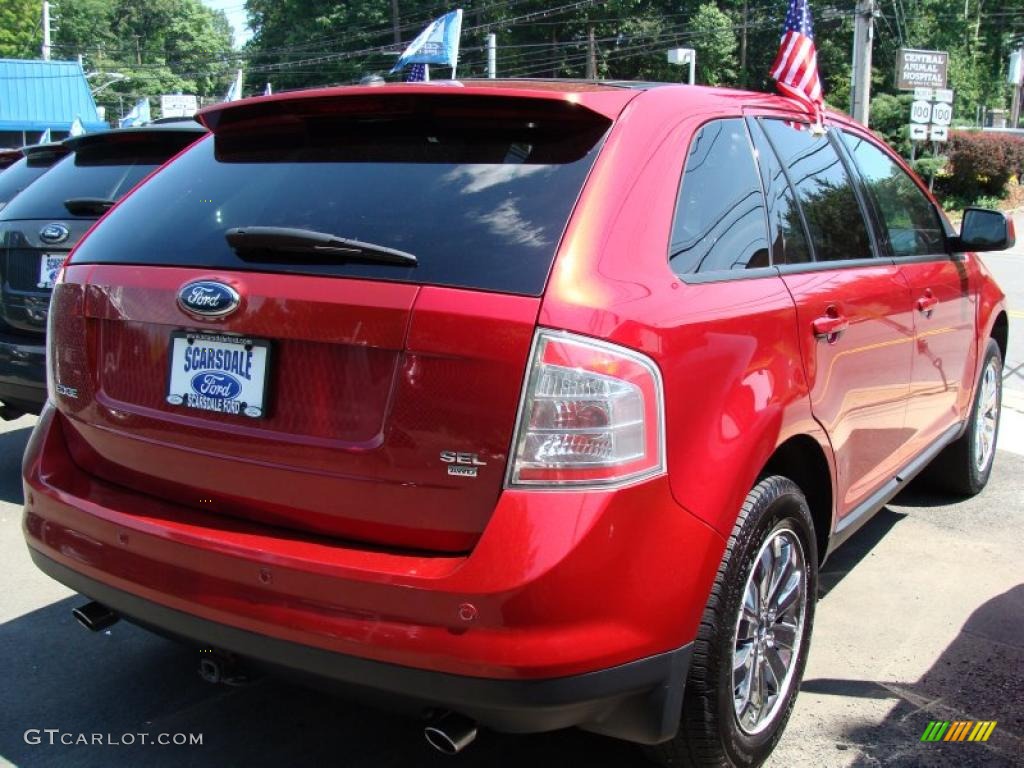 2007 Edge SEL Plus AWD - Redfire Metallic / Charcoal Black photo #5