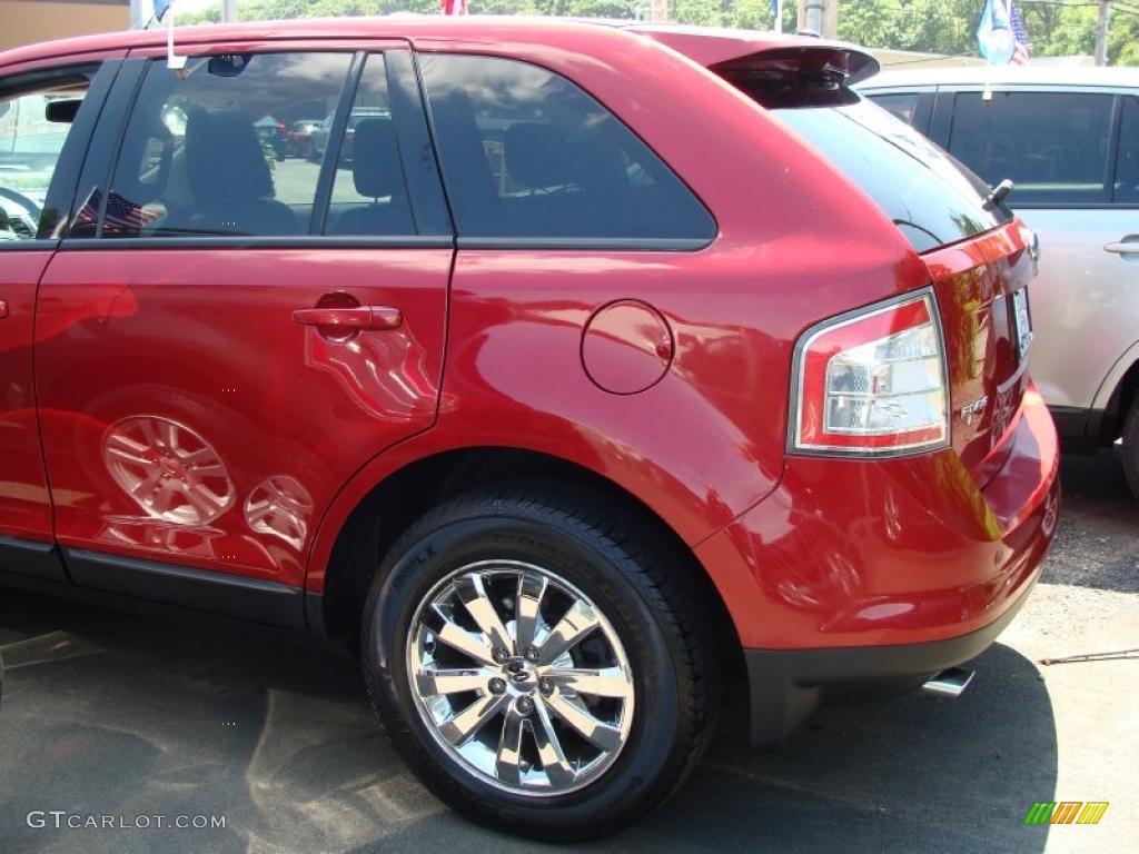 2007 Edge SEL Plus AWD - Redfire Metallic / Charcoal Black photo #8