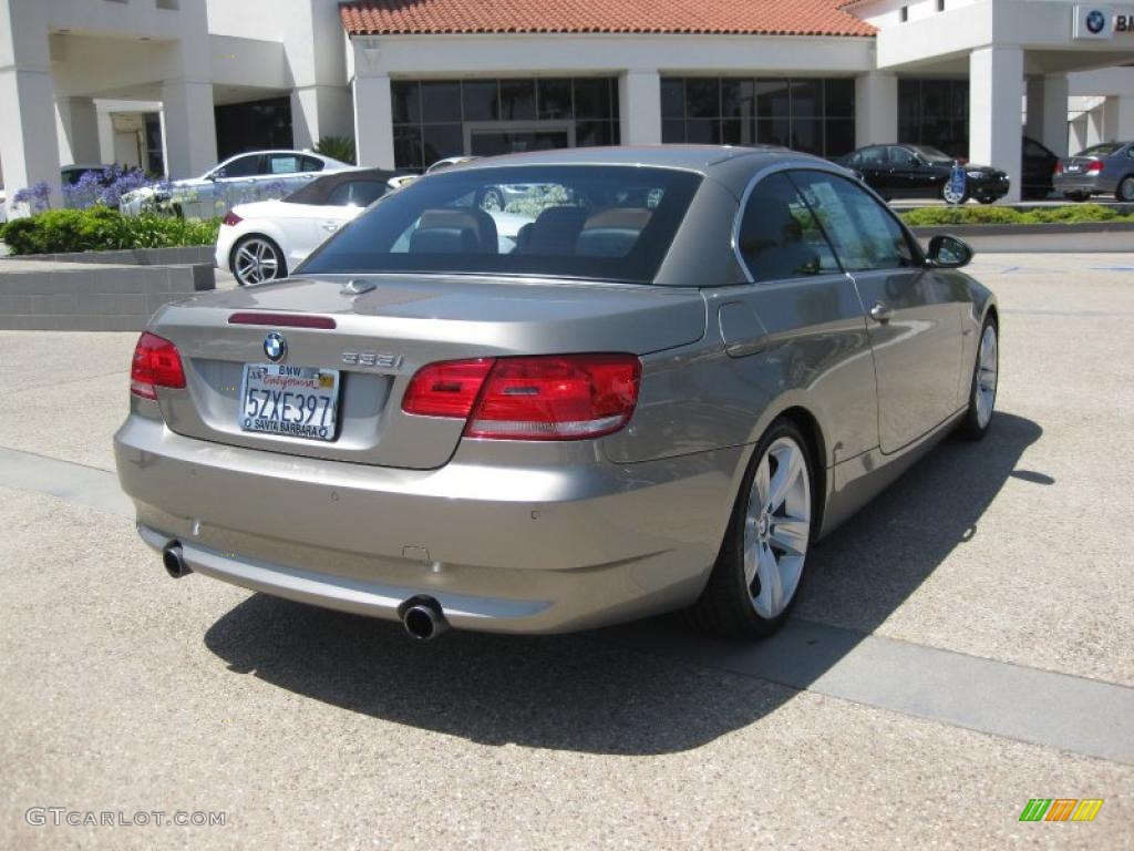 2007 3 Series 335i Convertible - Platinum Bronze Metallic / Saddle Brown/Black photo #7