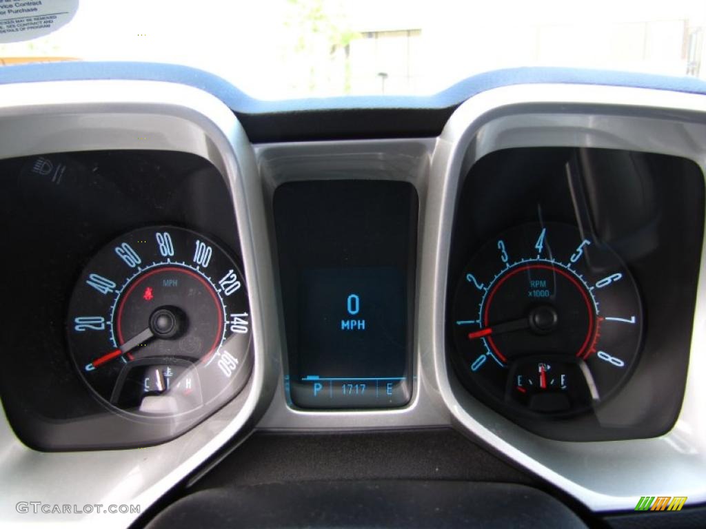 2010 Camaro LT Coupe - Imperial Blue Metallic / Gray photo #10