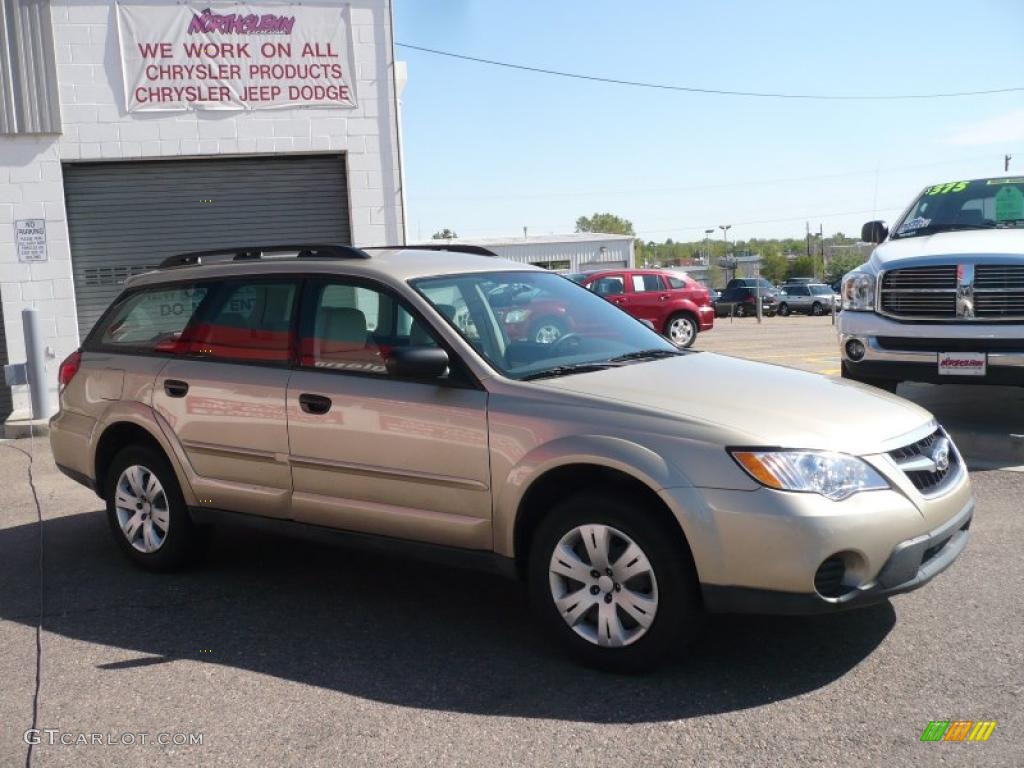 2009 Outback 2.5i Wagon - Harvest Gold Metallic / Warm Ivory photo #3