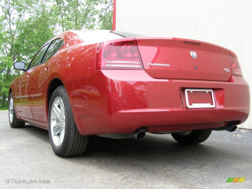 2006 Charger R/T - Inferno Red Crystal Pearl / Dark Slate Gray/Light Graystone photo #9