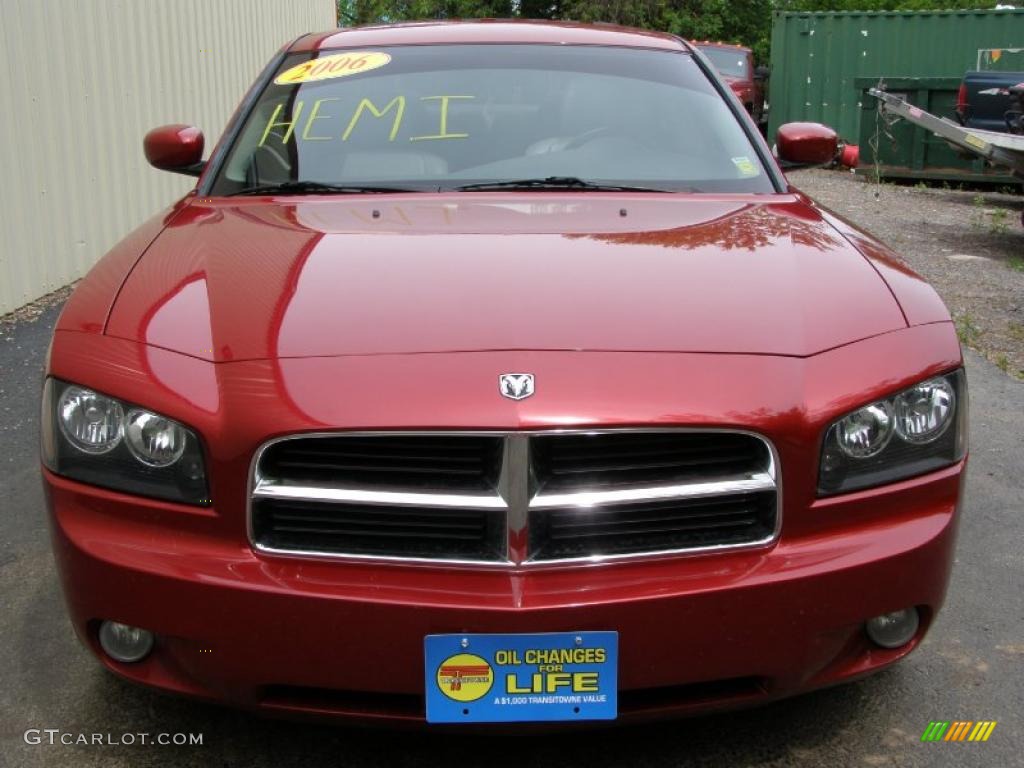 2006 Charger R/T - Inferno Red Crystal Pearl / Dark Slate Gray/Light Graystone photo #10