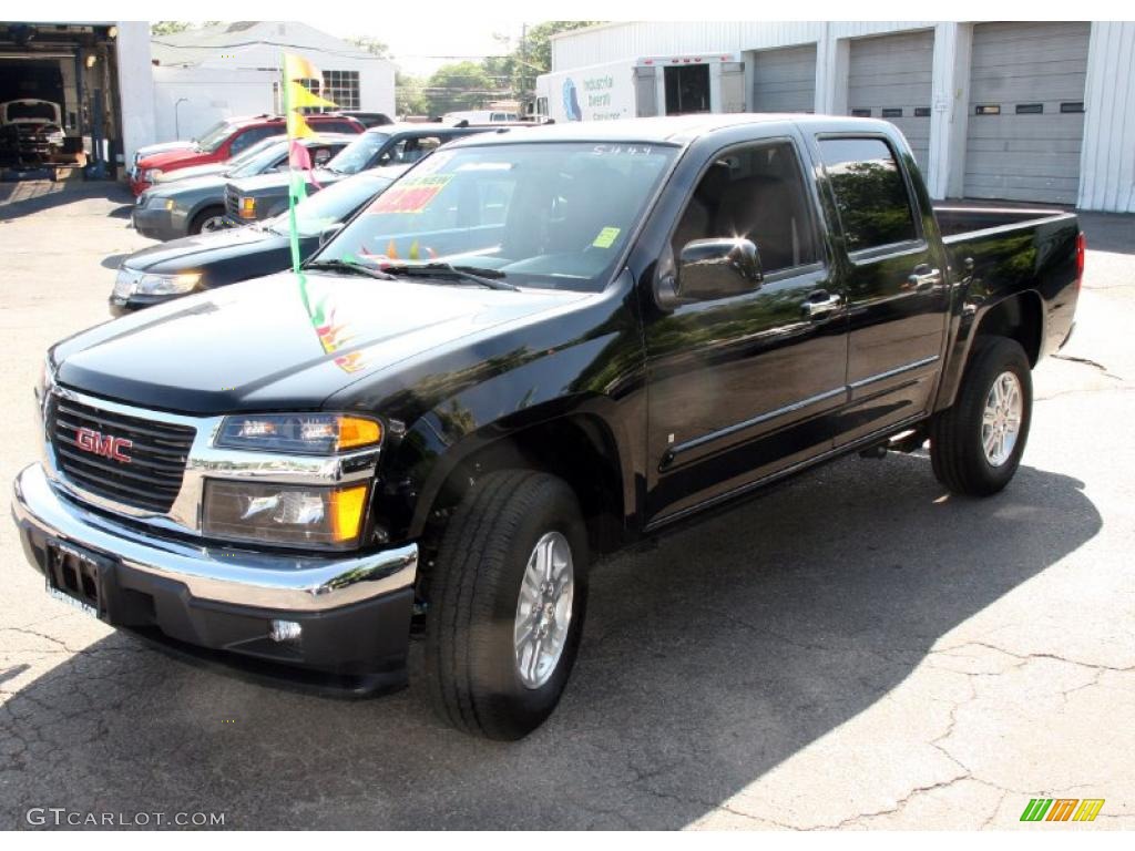 2009 Canyon SLE Crew Cab 4x4 - Onyx Black / Ebony photo #1