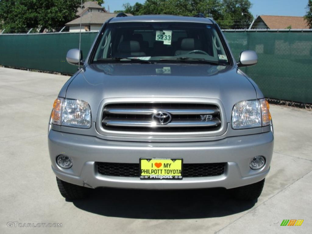 2004 Sequoia Limited - Silver Sky Metallic / Charcoal photo #8