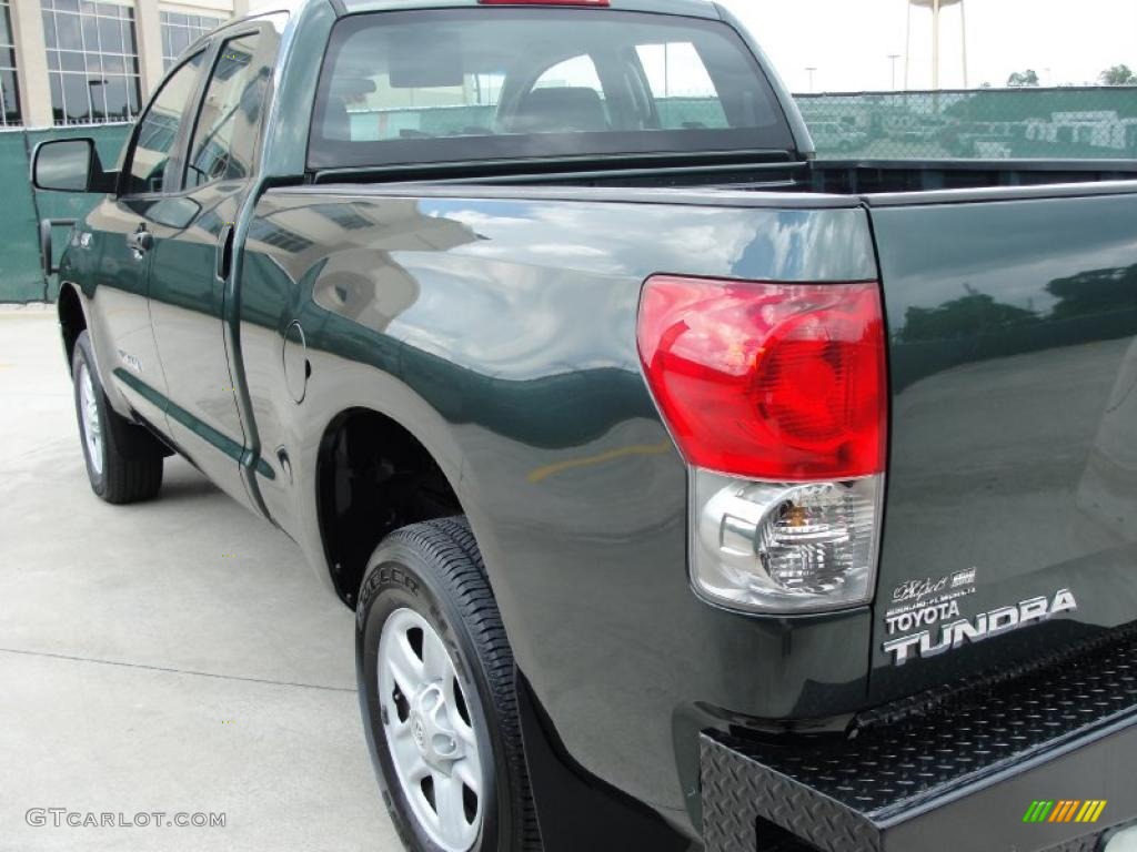 2008 Tundra Double Cab 4x4 - Timberland Green Mica / Graphite Gray photo #5