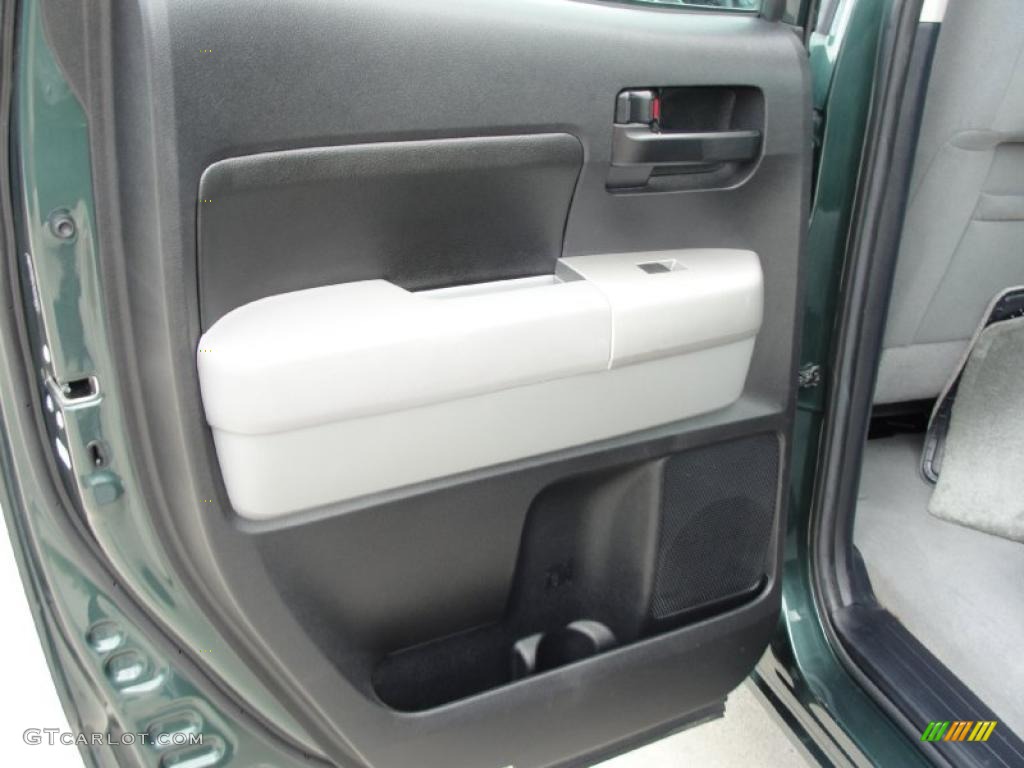 2008 Tundra Double Cab 4x4 - Timberland Green Mica / Graphite Gray photo #33