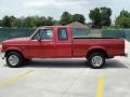 1992 Electric Current Red Pearl Ford F150 S Extended Cab  photo #6