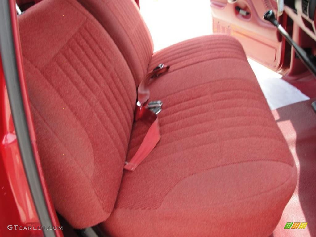 1992 F150 S Extended Cab - Electric Current Red Pearl / Red photo #23