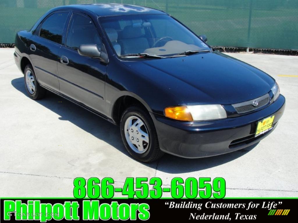 1998 Protege DX - Brilliant Black / Beige photo #1