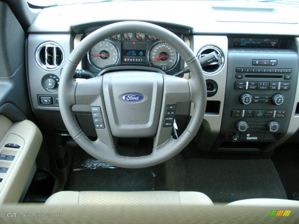 2010 F150 XLT SuperCab - Pueblo Gold Metallic / Tan photo #7