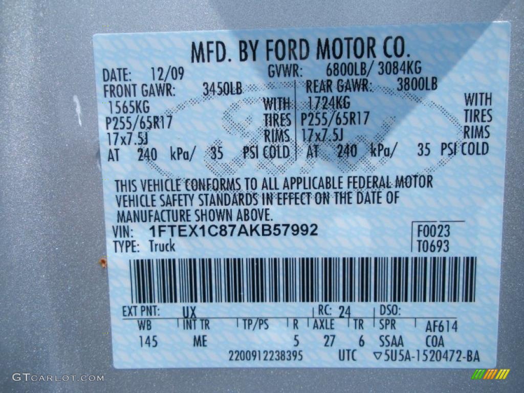 2010 F150 XLT SuperCab - Ingot Silver Metallic / Medium Stone photo #12