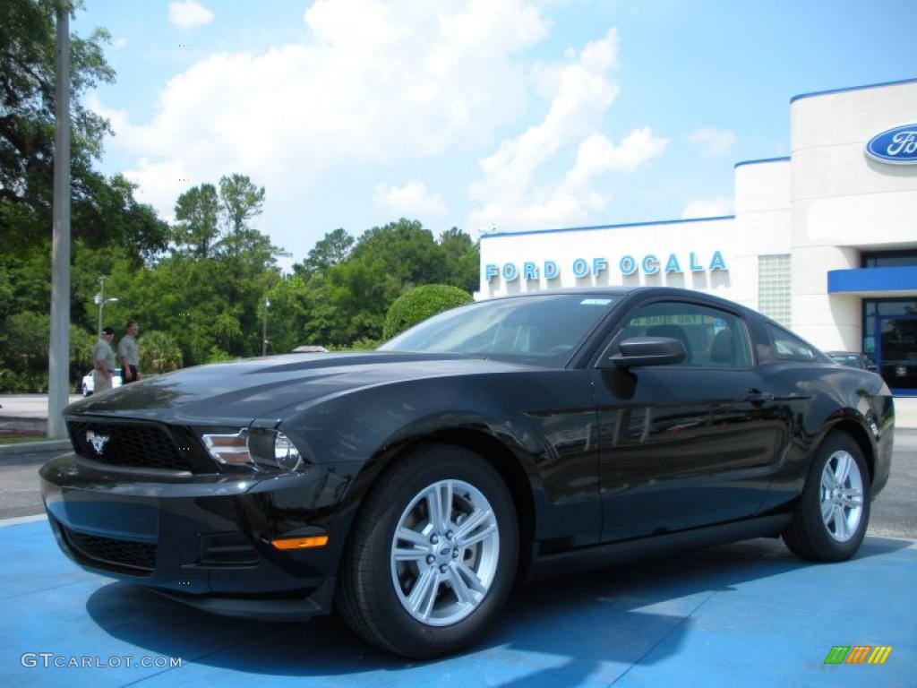 2011 Mustang V6 Coupe - Ebony Black / Charcoal Black photo #1