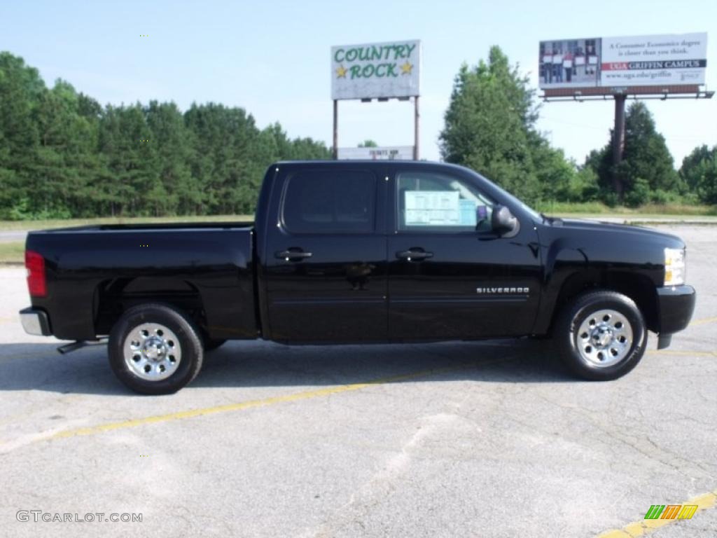 2010 Silverado 1500 LS Crew Cab - Black / Dark Titanium photo #6