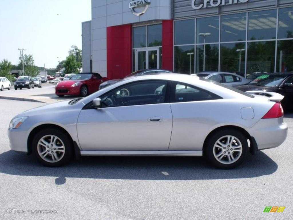 2007 Accord EX-L Coupe - Alabaster Silver Metallic / Black photo #2