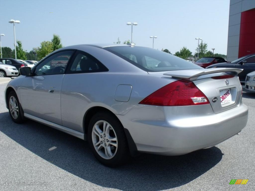 2007 Accord EX-L Coupe - Alabaster Silver Metallic / Black photo #3