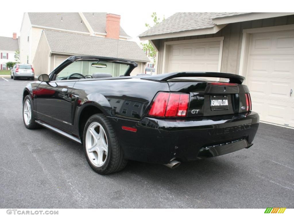2000 Mustang GT Convertible - Black / Dark Charcoal photo #4