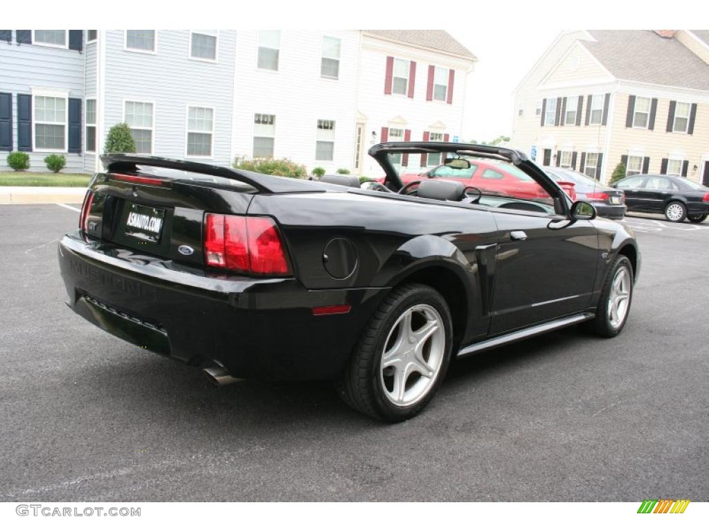 2000 Mustang GT Convertible - Black / Dark Charcoal photo #6