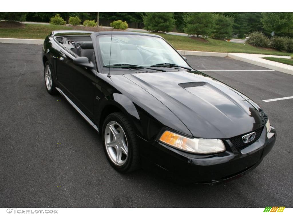 2000 Mustang GT Convertible - Black / Dark Charcoal photo #8