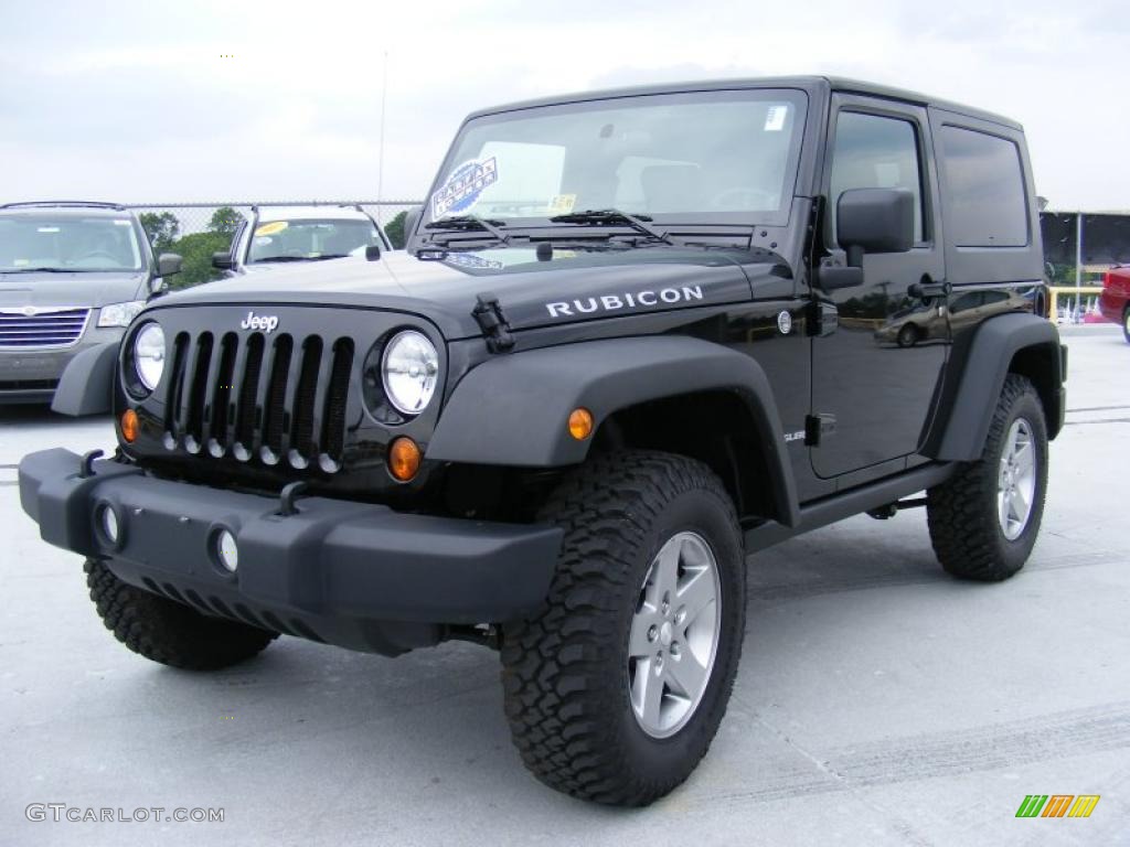 2010 Wrangler Rubicon 4x4 - Black / Dark Slate Gray/Medium Slate Gray photo #1