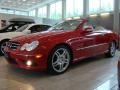 2008 Mars Red Mercedes-Benz CLK 550 Cabriolet  photo #1