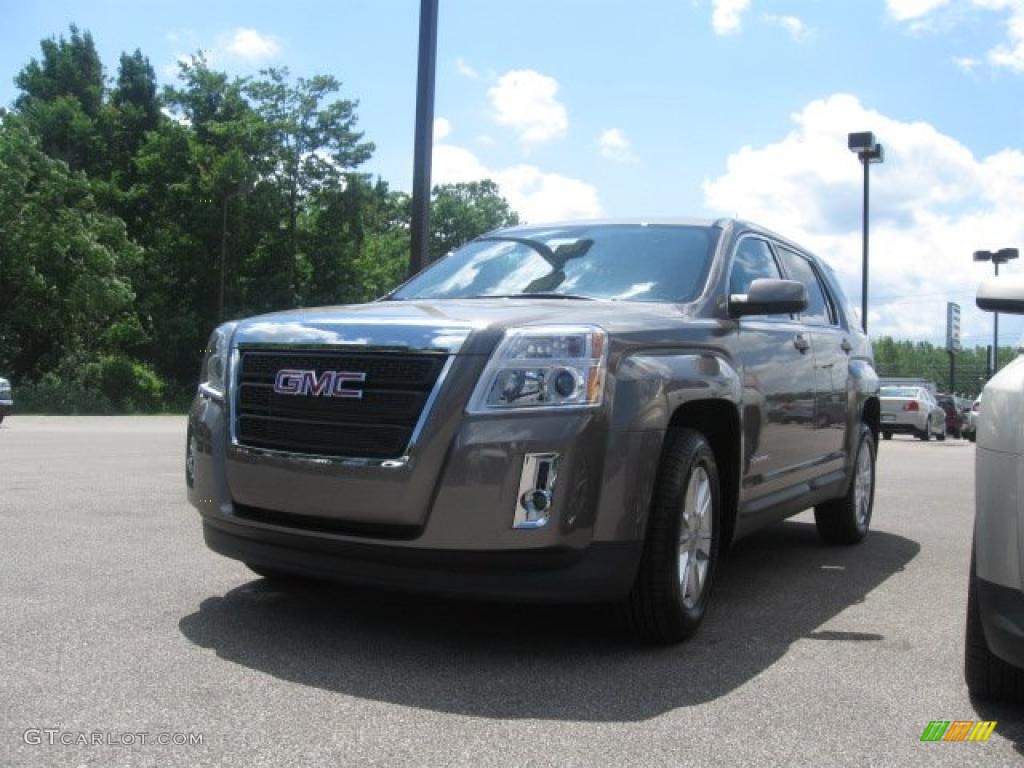 2010 Terrain SLE AWD - Mocha Steel Metallic / Jet Black photo #1