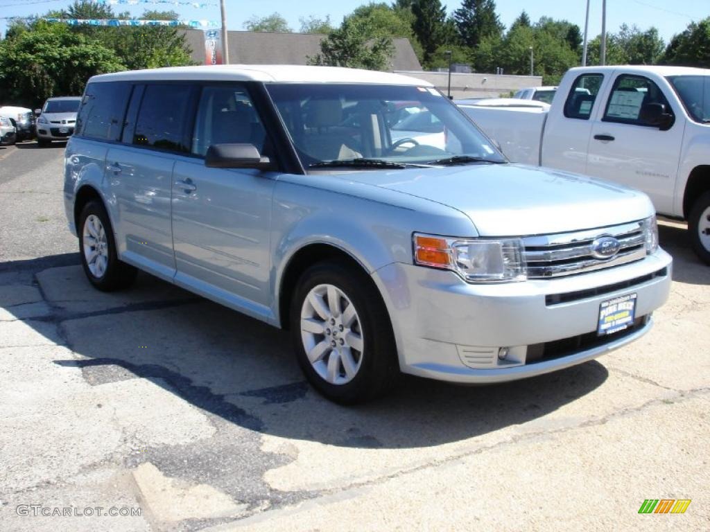 2009 Flex SE - Light Ice Blue Metallic / Medium Light Stone photo #3