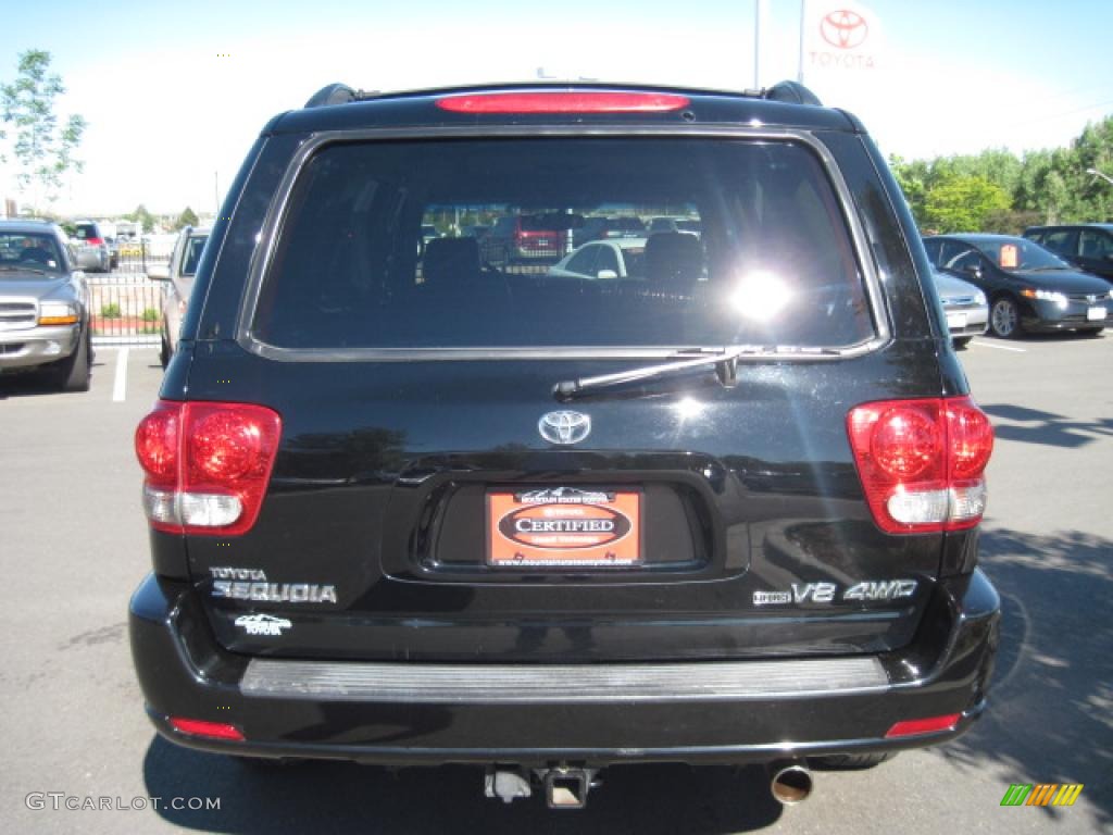 2006 Sequoia SR5 4WD - Black / Taupe photo #3
