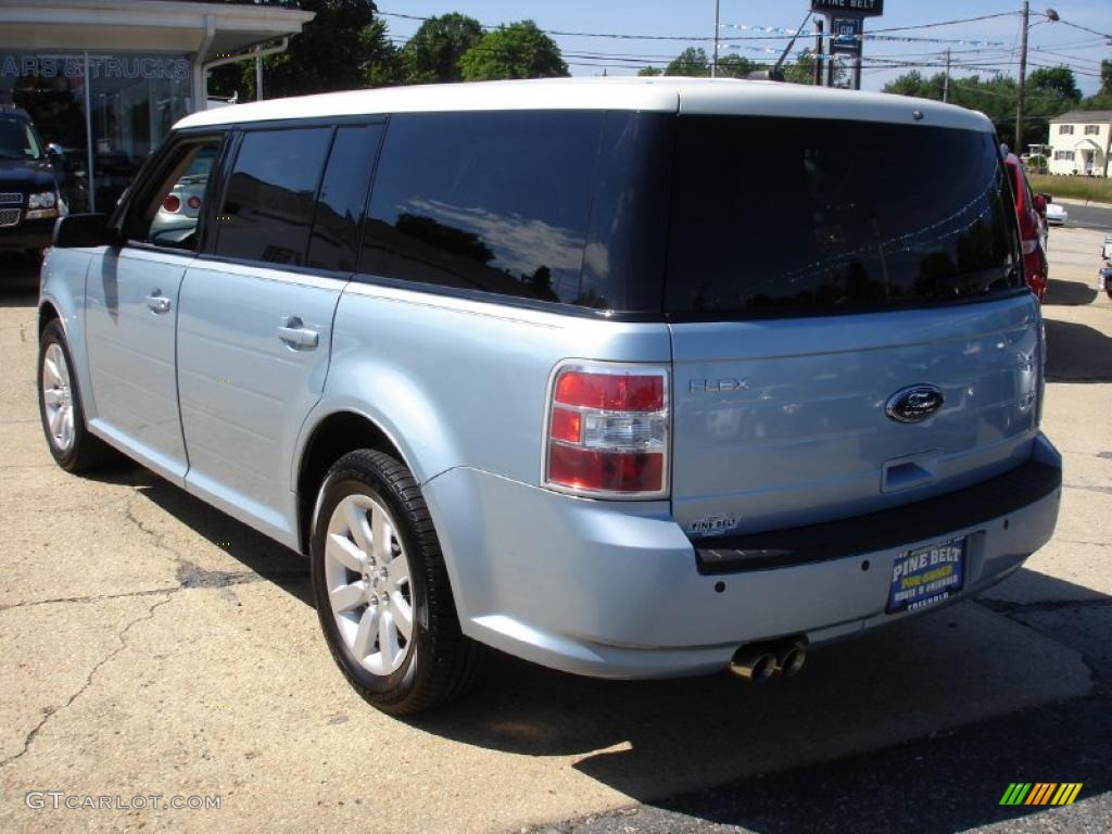 2009 Flex SE - Light Ice Blue Metallic / Medium Light Stone photo #6