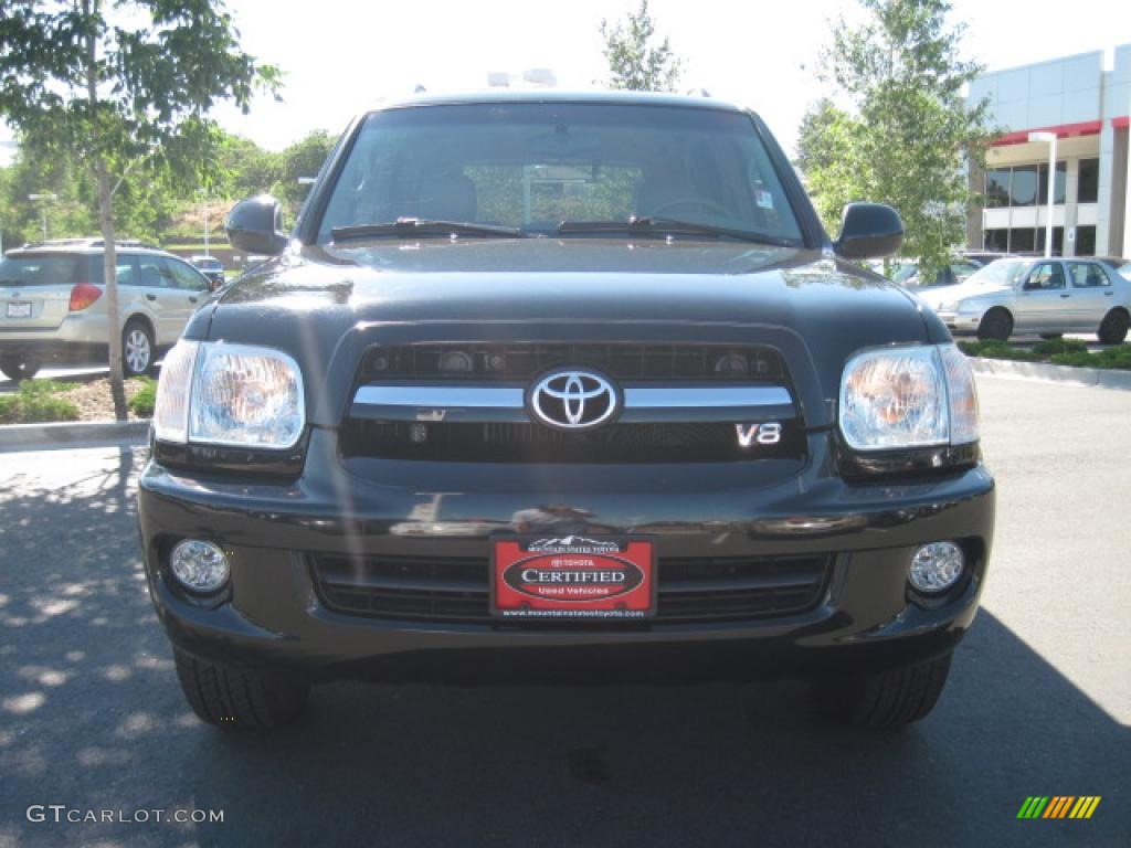 2006 Sequoia SR5 4WD - Black / Taupe photo #6
