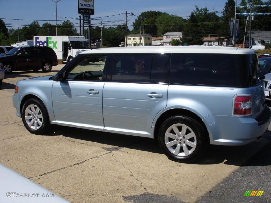 2009 Flex SE - Light Ice Blue Metallic / Medium Light Stone photo #9