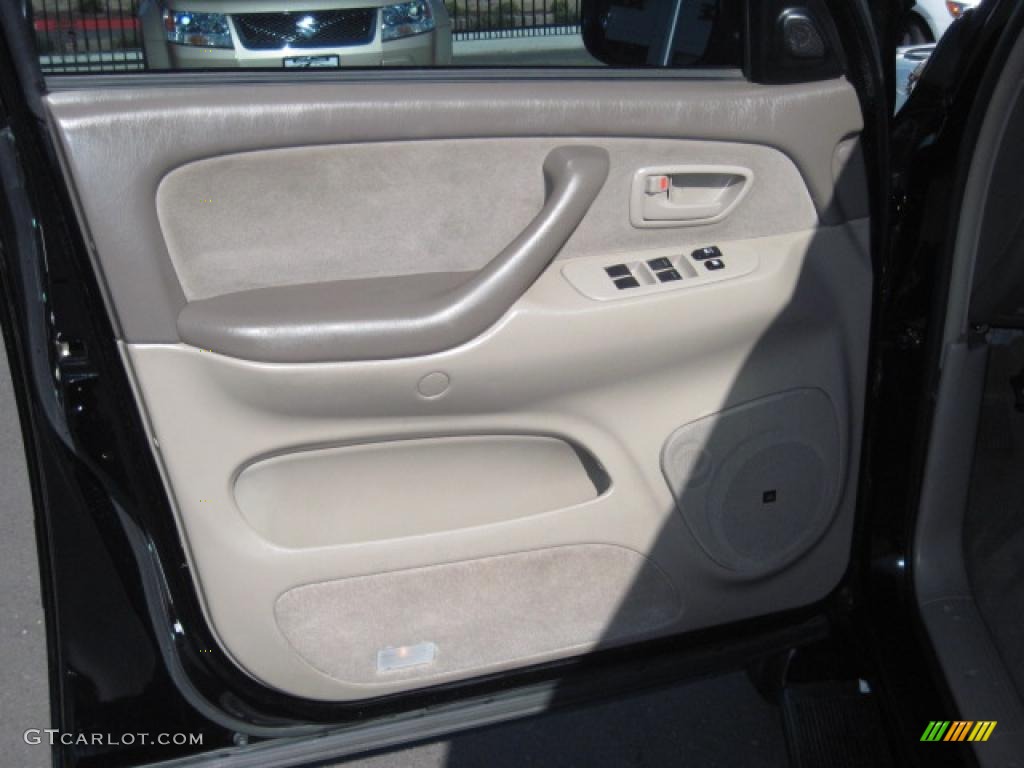 2006 Sequoia SR5 4WD - Black / Taupe photo #7