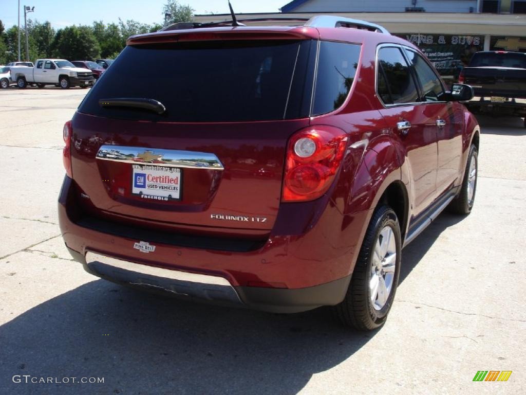 2010 Equinox LTZ AWD - Cardinal Red Metallic / Jet Black photo #4