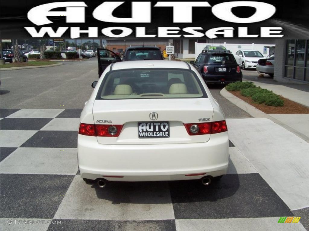 2008 TSX Sedan - Premium White Pearl / Parchment photo #3