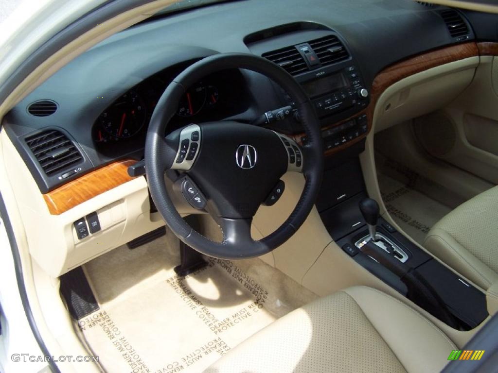 2008 TSX Sedan - Premium White Pearl / Parchment photo #9