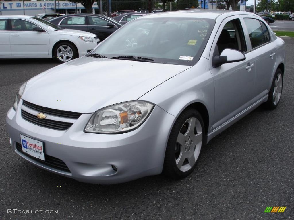 2010 Cobalt LT Sedan - Silver Ice Metallic / Ebony photo #1