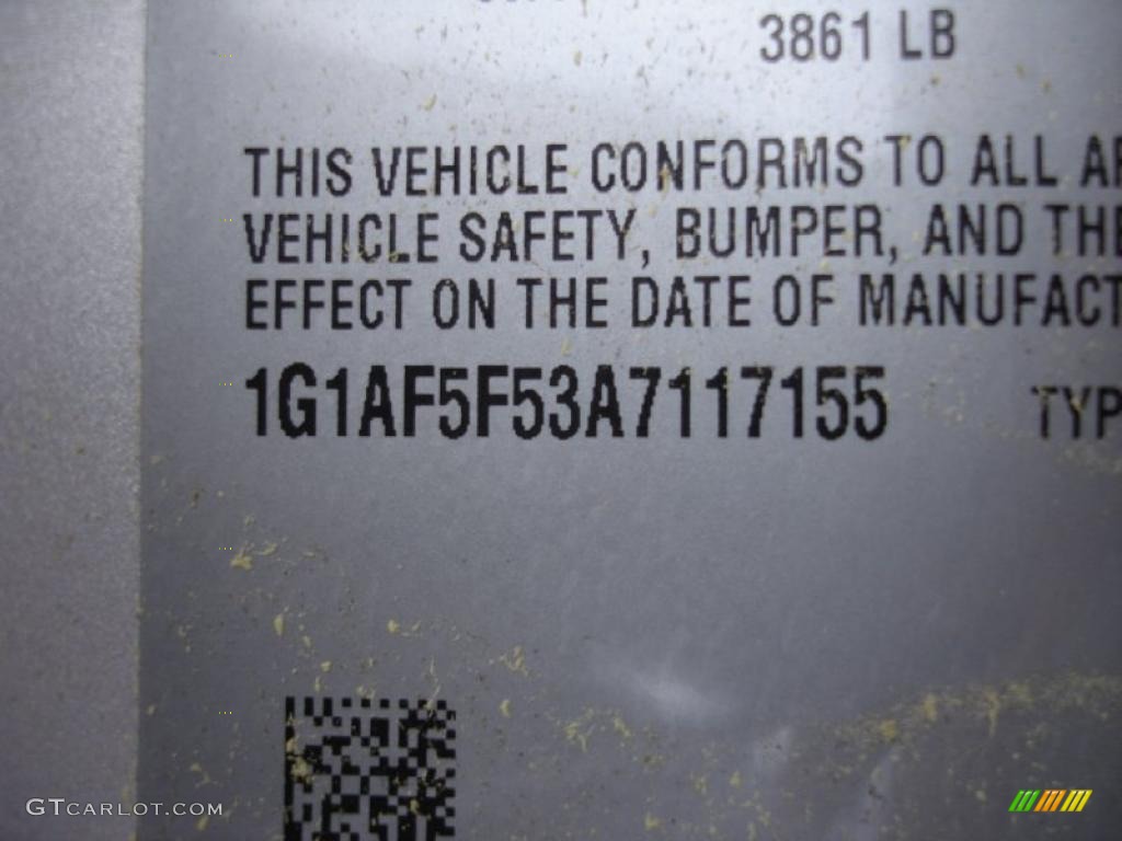 2010 Cobalt LT Sedan - Silver Ice Metallic / Ebony photo #15